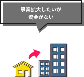 事業拡大したいが資金がない